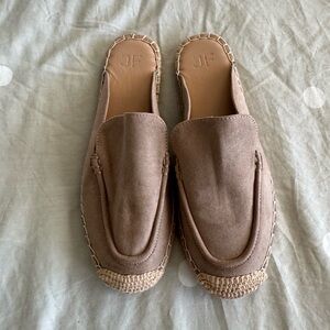 JustFab Aribella Espadriella Flat Being in Suede Size 8